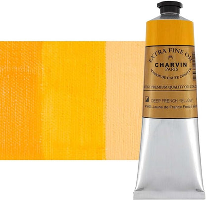 Charvin Extra Fine Oil Paint, French Yellow Deep 150 ml - Image 2