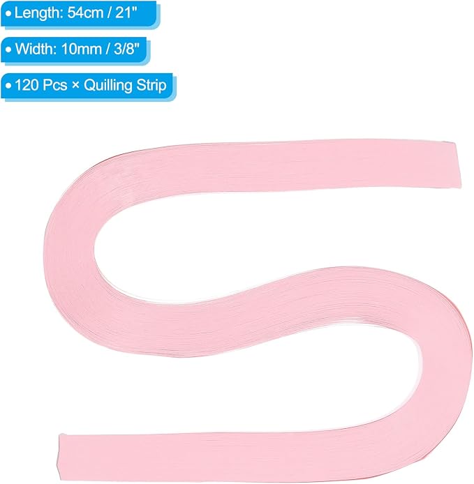 PATIKIL 120pcs Quilling Paper Strips Paper Flowers Quilling Kits 3/8" Origami - Image 2