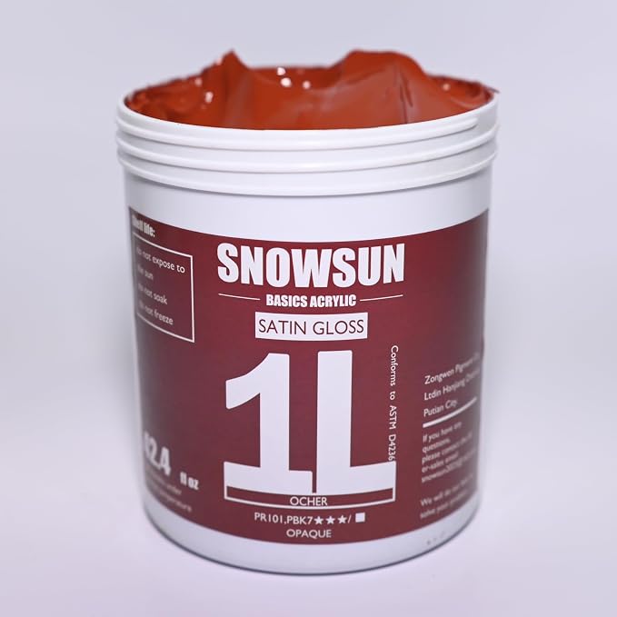 SNOWSUN Ochre Acrylic Paints, Large Bulk Heavy Body Acrylic Paint - Image 2