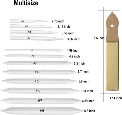 33 Pcs Blending Stumps and Tortillions Paper Art Blenders Drawing - Image 6