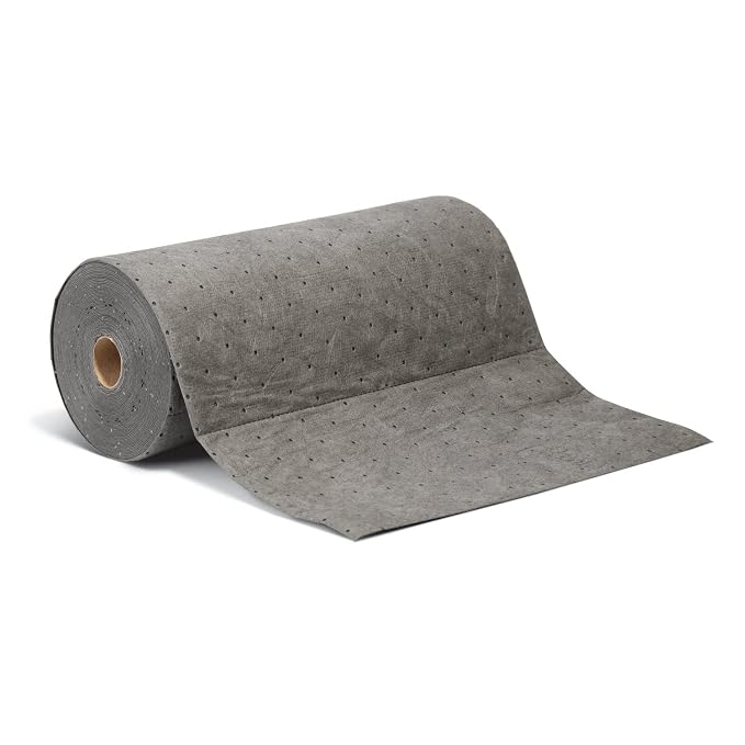 PIG Absorbent Mat Roll for Oil and Other Liquids | 1 Lightweight Mat Roll | 15" by NewPig