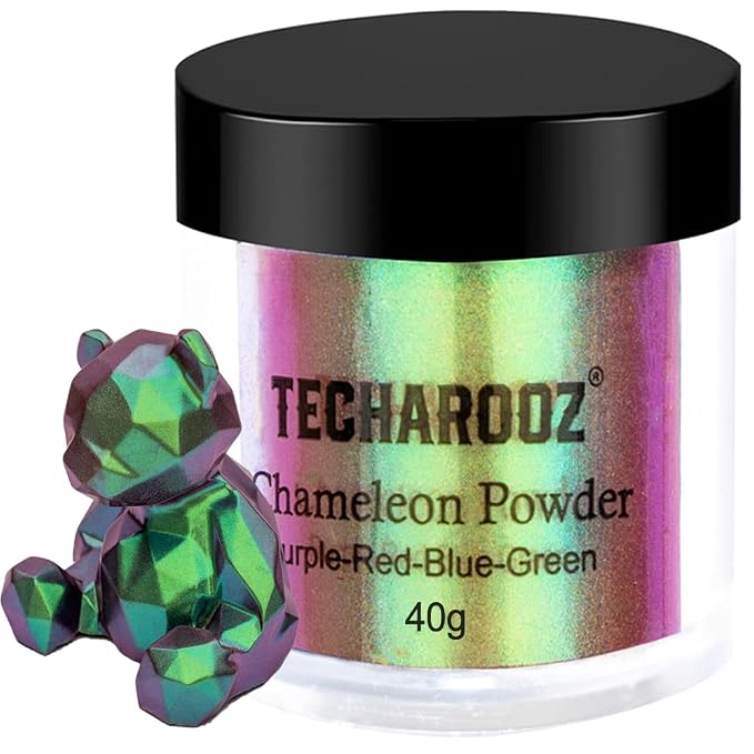 TECHAROOZ Chameleon Mica Powder - 40g Color Shift Mica Powder - Holographic by TECHAROOZ