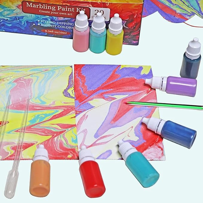 27PCS Water Marbling Painting Kit, Christmas Water Paint - Image 8