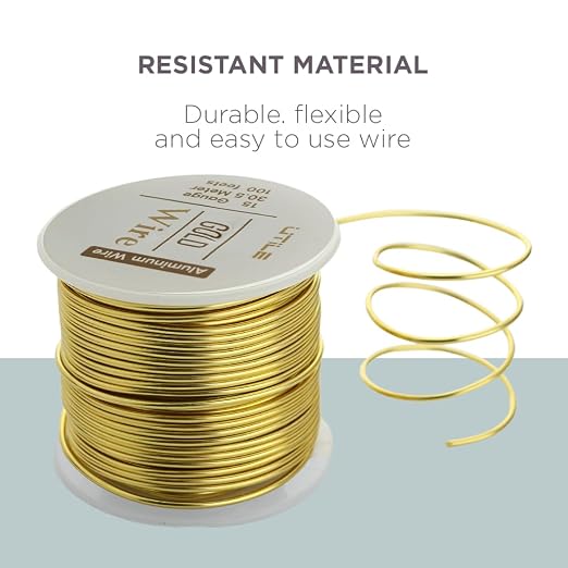 UTILE Armature Aluminum Wire 100 ft 15 Gauge 1.8 mm Anodized Craft Bendable - Image 5