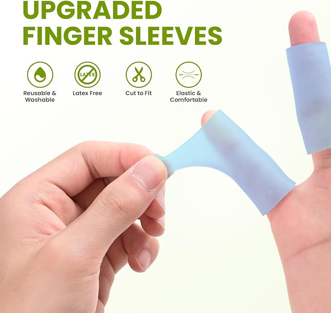 20 PCS Gel Finger Sleeve Protectors - Image 3