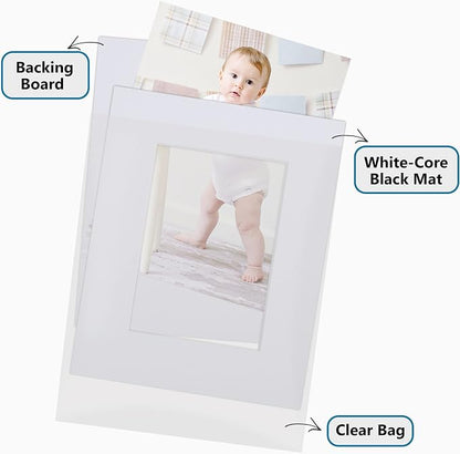 Somime 10 Pack White Photo Mats 11x14 - Image 5