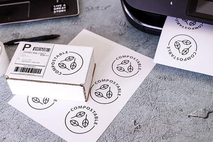 Premium Label Supply White Sticker FBA Labels – 4" x 3.33" – Laser/Inkjet - Image 2