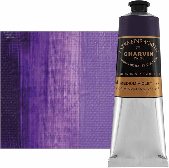 Charvin Extra Fine Professional Artist Acrylic Paint Colors, Nature Themed Hues - Image 2