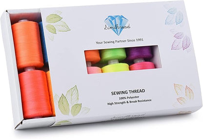 Simthread All Purpose Sewing Thread, 10 Spool Assorted Rainbow Series 1000 - Image 6