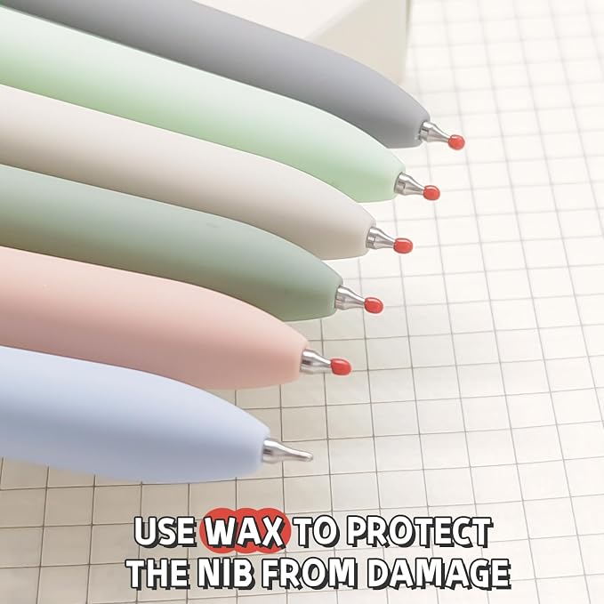 6 Pcs Gel Pens 0.5mm Quick Dry Black Ink Pens Fine Point Smooth Writing Pens - Image 7