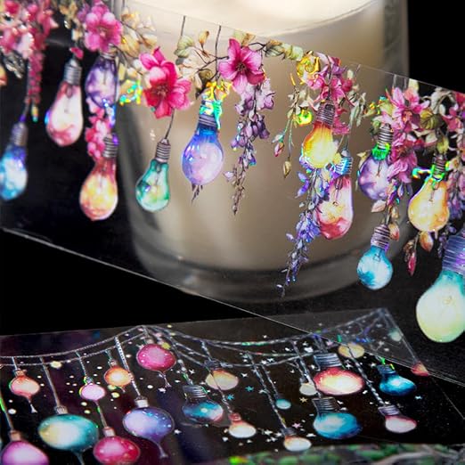 6 Rolls Holographic PET Tape Stickers - Image 4