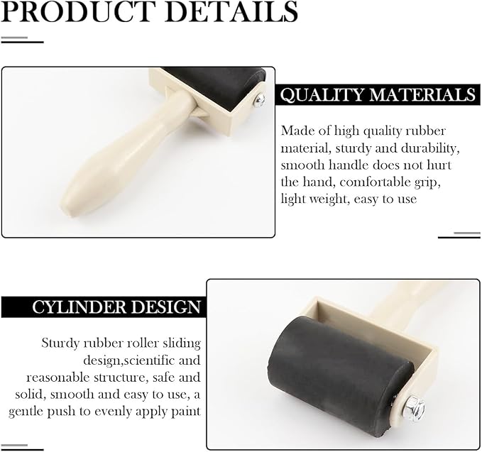 15Pcs Printmaking Brayer Rubber, Relief Printing Brayers Plastic Brayer Brayer - Image 3