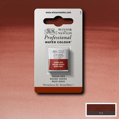 Winsor & Newton Professional Water Colour Paint, Half Pan, Indian Red - Image 6