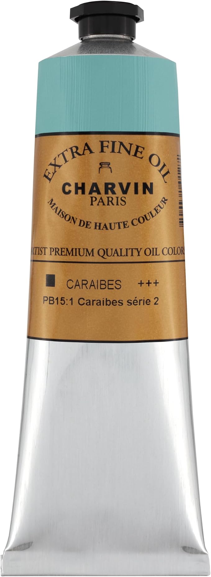 Charvin Extra Fine Oil Paint, Caribbean Blue 150 ml - Image 2