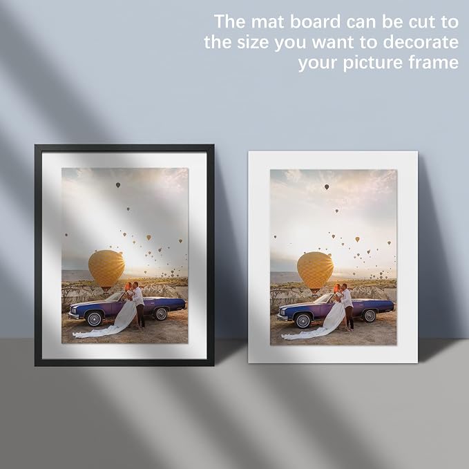 AUEAR, 10 Pack 16x20 Uncut Matte Boards White Photo Mat Board Great - Image 5