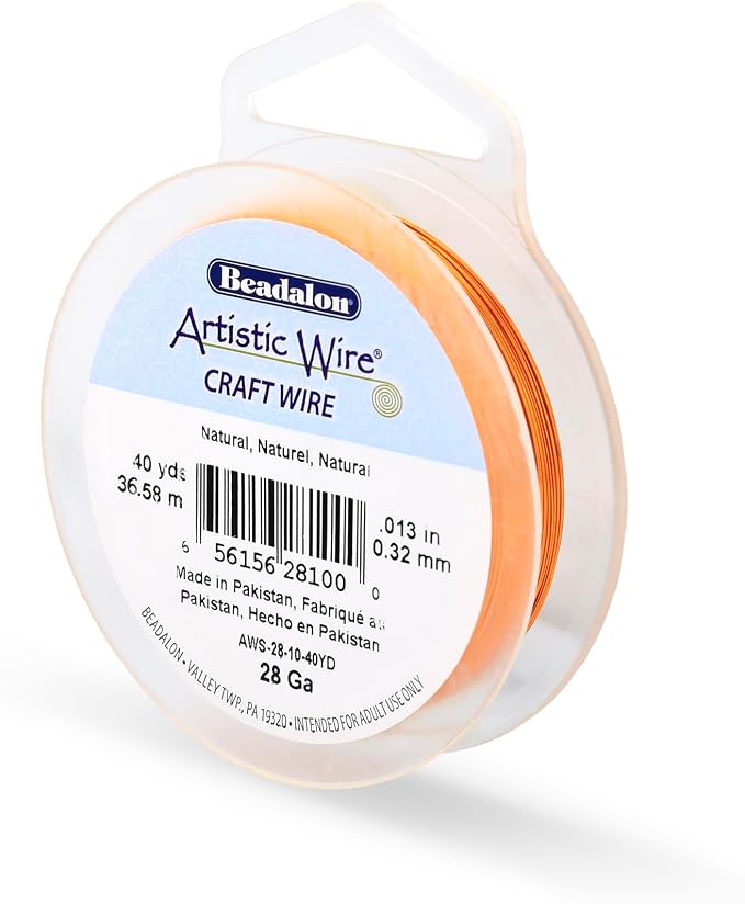 Artistic Wire, 28 Gauge Tarnish Resistant Colored Copper Craft Wire, 40 yd by Unknown