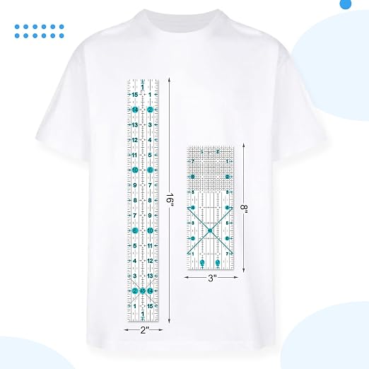 Quilting Ruler, 8 Piece Acrylic Quilting Templates, Sewing Ruler, Fabric - Image 4