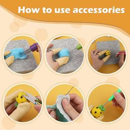 99 Pcs Needles Felting Tools Needles Wool Felting Soft Needle Felting Pad - Image 5