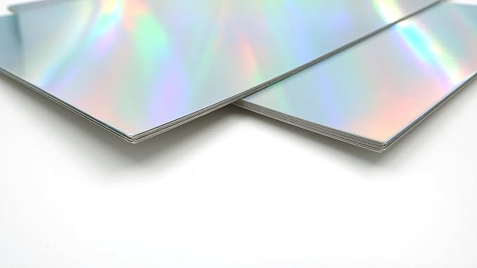 TGXRZX Metallic Cardstock Paper, holographic cardstock, Size 8 "x 11", Mirror - Image 6