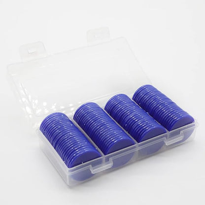 Set of 100 Opaque Plastic Learning Counters Mini Poker Chips Game Tokens - Image 2