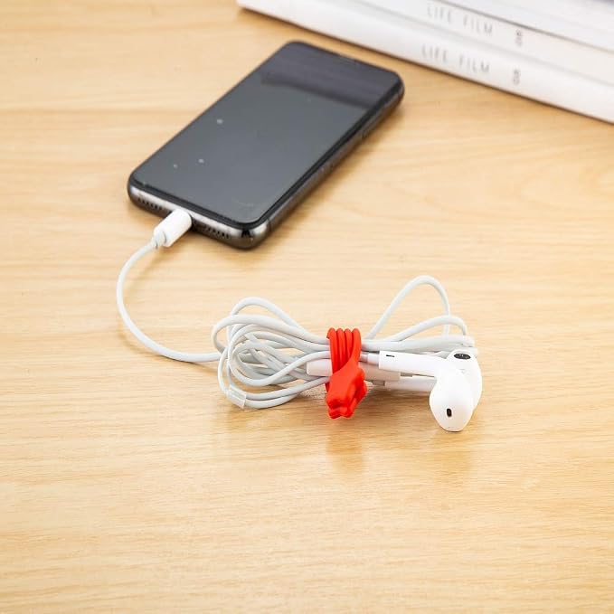 Reusable Silicone Twist Ties, 7.48'' Magnetic Cable Ties - Image 5