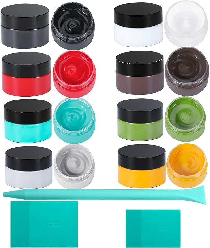 BOOLOOEN 8PCS Chalk Paste with 3 Mini Squeegee, Screen Printing Ink, Chalk Paste by BOOLOOEN