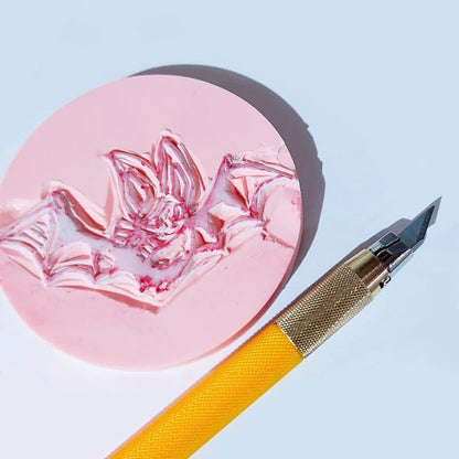 Tosnail 2 Pack Large Rubber Stamp Carving Blocks, 11.7 x 8.3 Inches Soft Rubber - Image 5