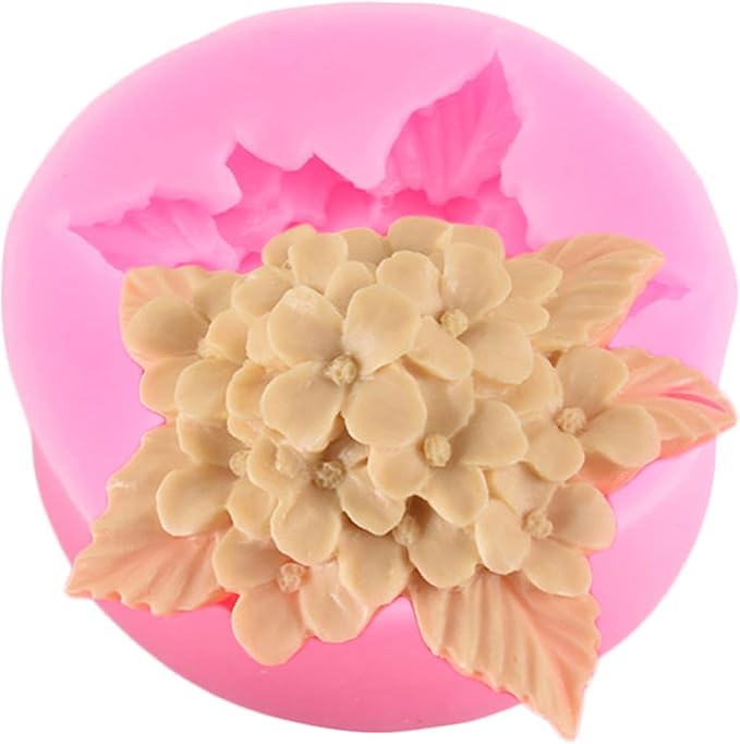 Lilac Fondant Silicone Mold Flower Chocolate Cake Candy Baking Mold Candle Soap - Image 6