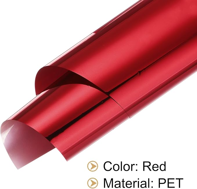 MECCANIXITY 50 Sheets Heat Reactive Foil, 20x29cm Red Foil Transfer Sheets - Image 6