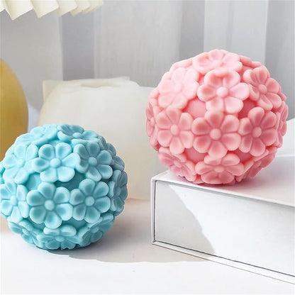 Chrysanthemum Ball Candle Soap Mold Daisy Flower Silicone Mold - Image 7