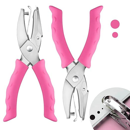 2 PCS Hole Punch, Diameter 1/4" and 1/8" Single Hole Punch, by Unknown