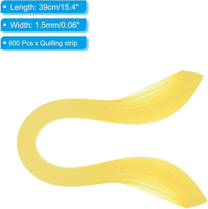 PATIKIL Quilling Strips Paper 600pcs 1.5mm 39cm Origami Paper Quilling Kits - Image 2