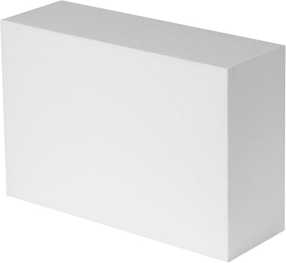 Crafare 1Pack Craft Foam Blocks 12X8X4in Polystyrene Foam Bricks Square by Crafare
