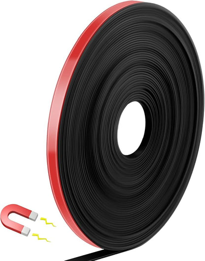 Magnetic Tape Roll Thin Strips, 0.39 Inch x 33 Feet Magnetic Board Dividers by Unknown