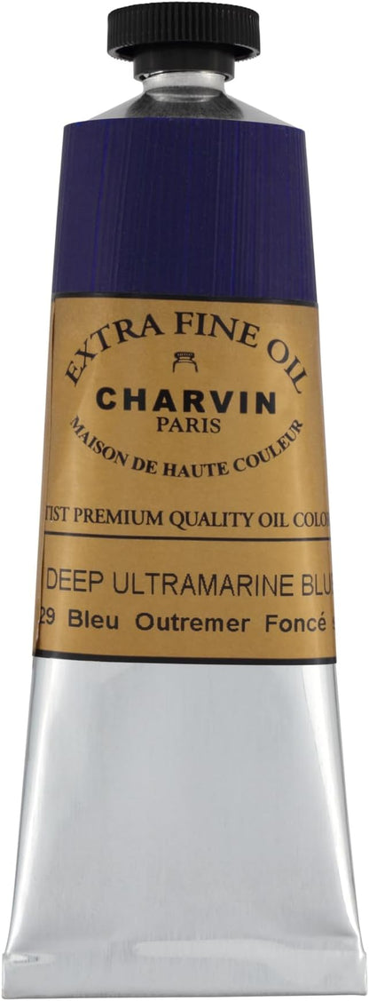 Charvin Extra Fine Oil Paint, Ultramarine Blue Deep 60 mL - Image 2