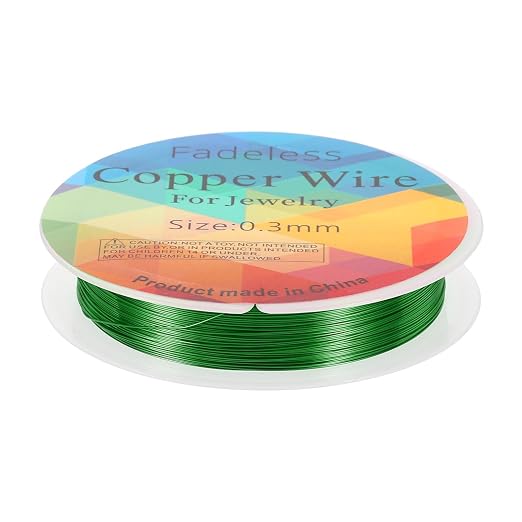 HARFINGTON 49ft Jewelry Wire, 28 Gauge Brass Craft Soft Metal Tarnish Resistant by HARFINGTON