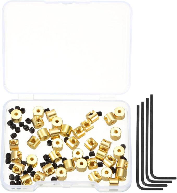 MECCANIXITY 40 Pcs Metal Locking Pin Backs, Locking Pin Keepers Clasp 5mm by MECCANIXITY