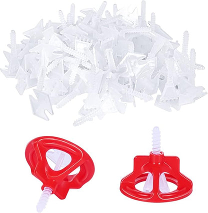 Professional Tile Leveling System Kit，Anti-Loosening Spacers/Wall, Bathroom by Unknown