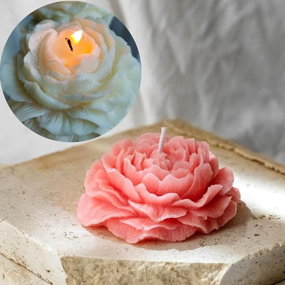 2PCS Peony Flower Silicone Soap Molds 3D Resin Candle Molds Flower Fondant - Image 4