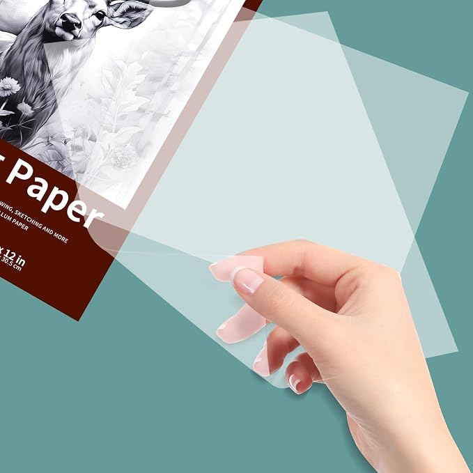 Crehatos 9" x 12" Tracing Paper, Translucent Tracing Pad, 75 Sheets 38lb/60gsm - Image 6