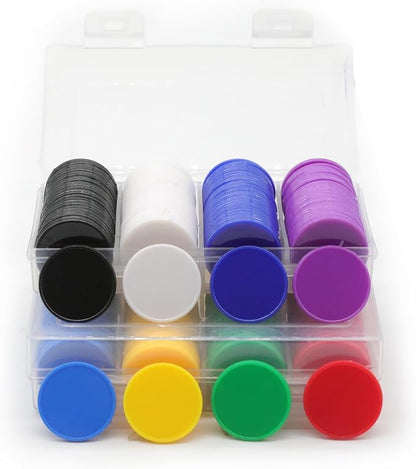 Set of 100 Opaque Plastic Learning Counters Mini Poker Chips Game Tokens - Image 2