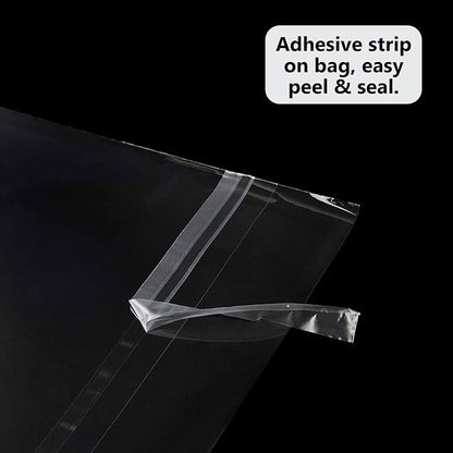 100 Pack 11 3/7 x 14 3/8 Inches Crystal Photo Sleeves Storage Bags - Image 4