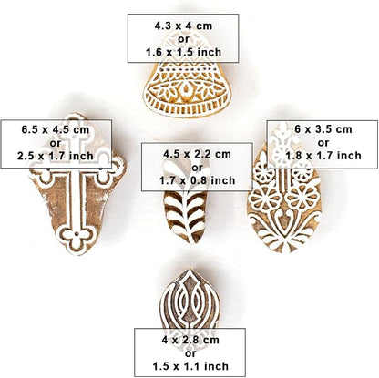 Wooden Indian Traditional Design Printing Stamps - Image 4