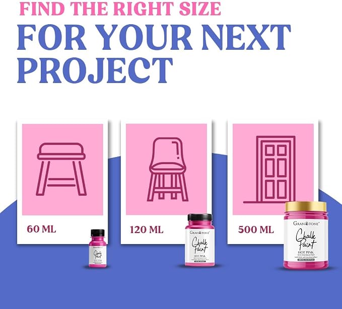 GRANOTONE Chalk Paint for Furniture | Matt-Finish Water-Based Acrylic Paint for - Image 6