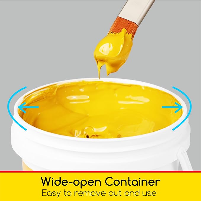 MEEDEN Lemon Yellow Acrylic Paint: 1 L /33.8 oz Heavy Body Gloss Non-Toxic - Image 5