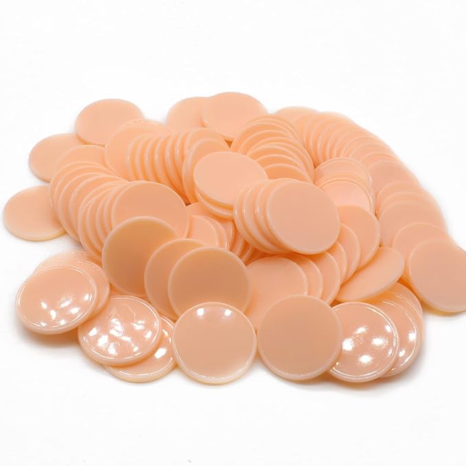 Set of 100 Opaque Plastic Learning Counters Mini Poker Chips Game Tokens by HAKITAROOM