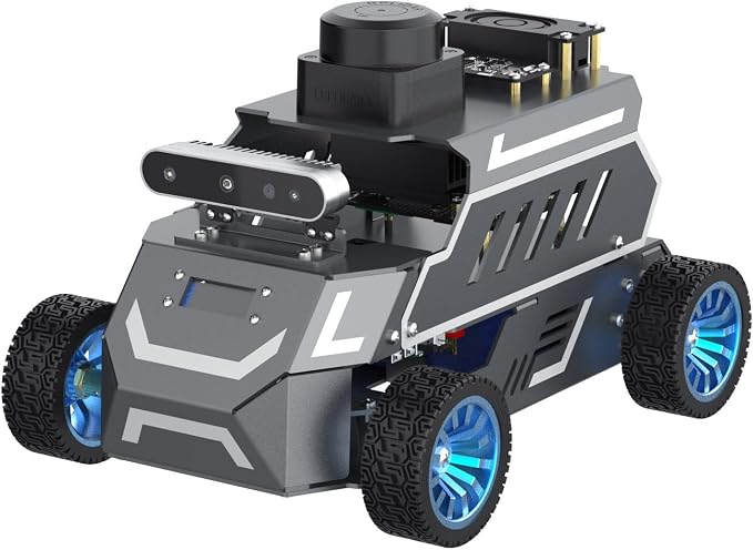 Yahboom ROS2 Robot Car Ackerman Steering Chassis, AI Visual Recognition by Yahboom