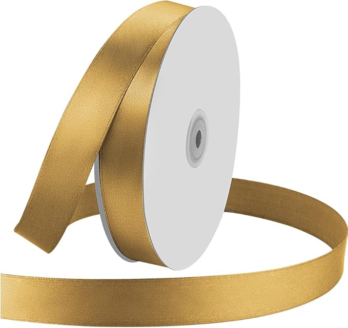 1" Wide x 100 Yards Single Face Polyester Satin Ribbon, Satin Ribbon by KMERLIFE