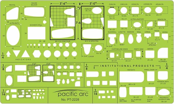 Pacific Arc Template: Plumbing Plan Views 1/4 by PacificArc
