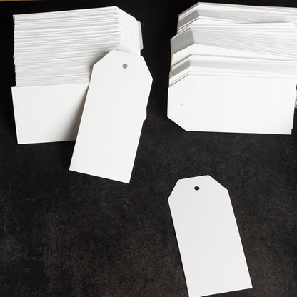 200PCS Paper Gift Tags with String, 3.7"x1.8"Blank Hangtags - Image 5